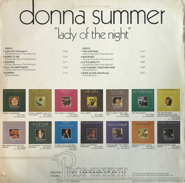 Donna Summer -Lady Of The Night