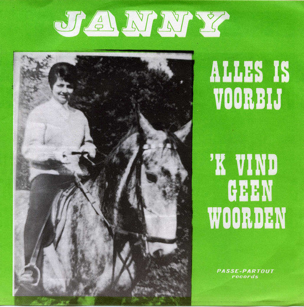 Janny (3) Orkest: Geo Andries -'k Vind Geen Woorden / Alles Is Voorbij