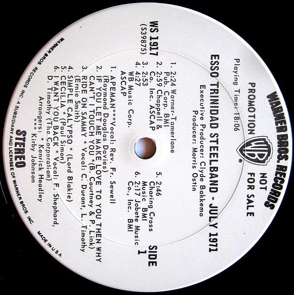 The Esso Trinidad Steel Band -Esso