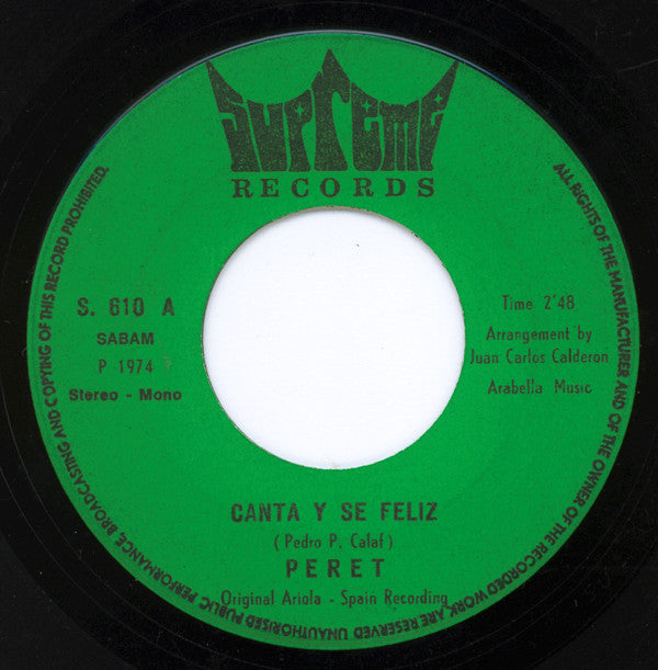 Peret -Canta Y Se Feliz