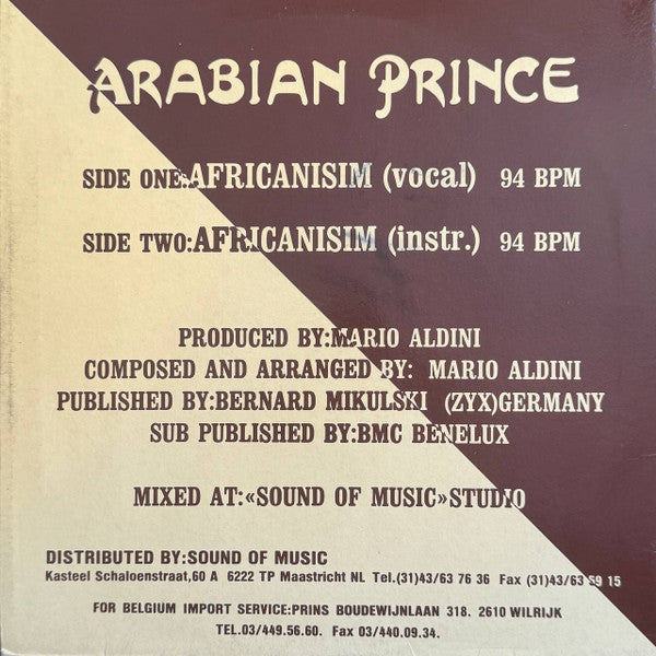 Arabian Prince - Africanism