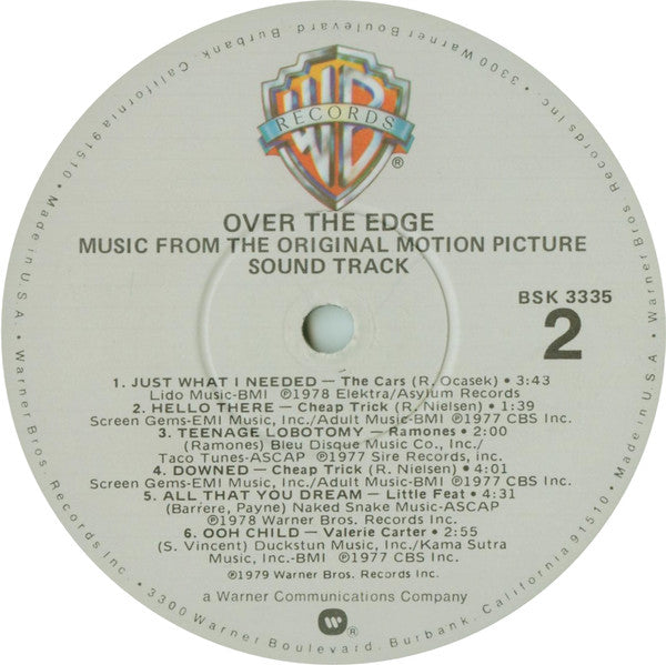 Various - Over The Edge (Original Sound Track)