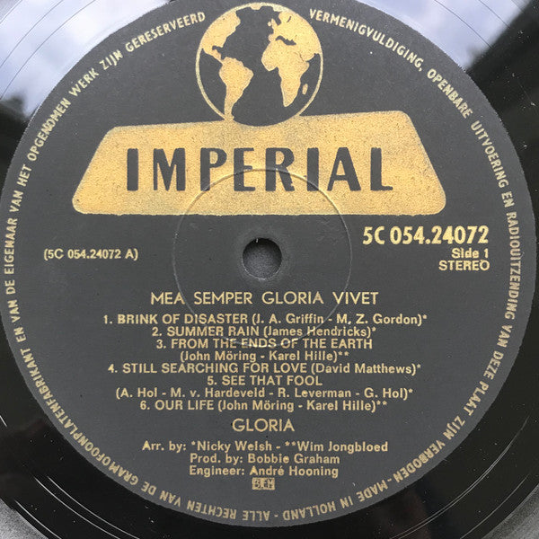 Gloria* -Mea Semper Gloria Vivet