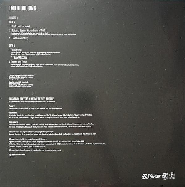 DJ Shadow -Endtroducing...