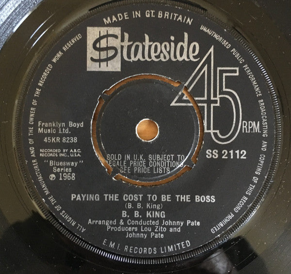 B.B. King - Paying The Cost To Be The Boss