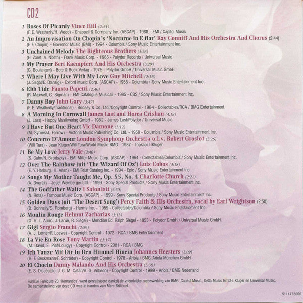 Various - Funiculi Funicula Volume 23 - 40 Romantische Evergreens