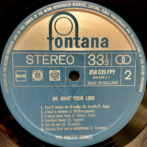 The Pretty Things -We Want Your Love