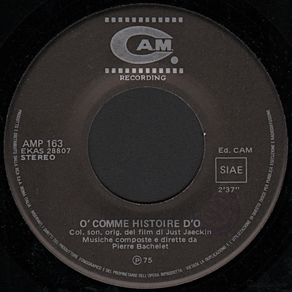 Pierre Bachelet - Histoire D'O