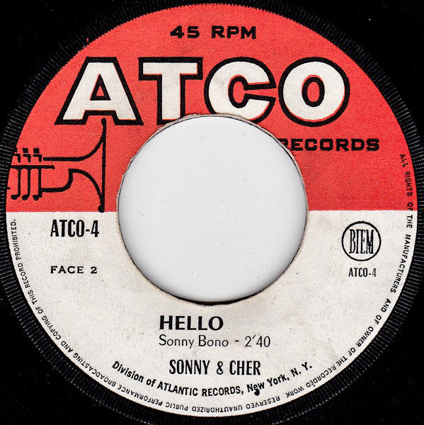 Sonny & Cher -But You're Mine / Hello