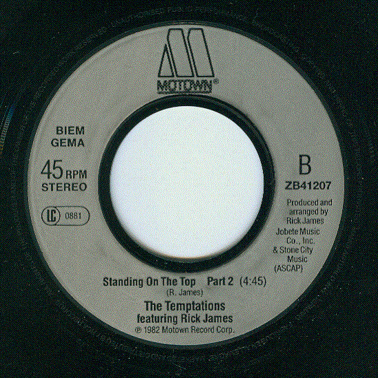 The Temptations Featuring Rick James - Standing On The Top