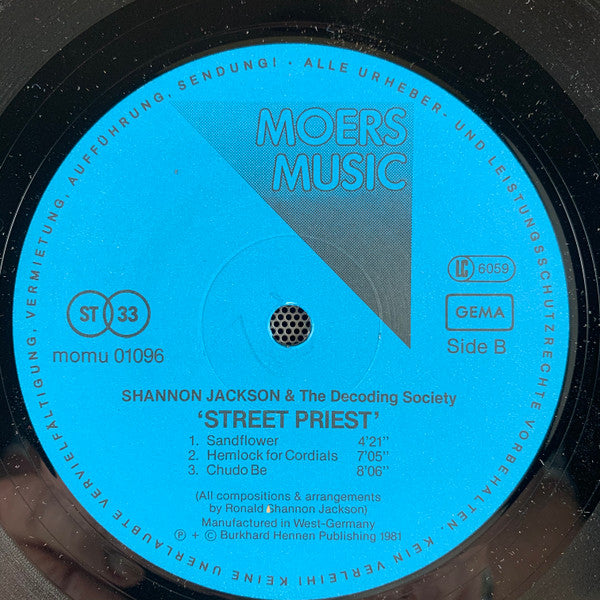 Shannon Jackson & The Decoding Society* -Street Priest