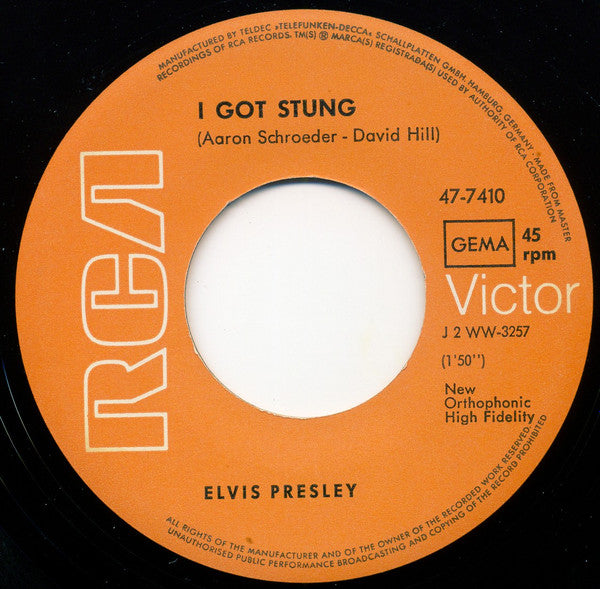 Elvis Presley -I Got Stung / One Night