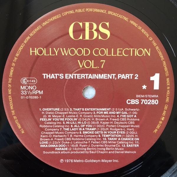 Various -Music From The Motion Picture Soundtrack - That's Entertainment, Part 2