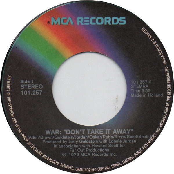 War -Don't Take It Away