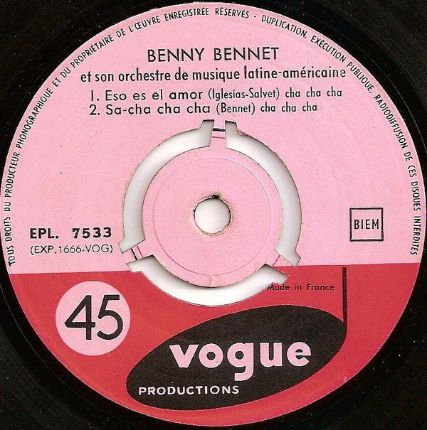 Benny Bennet Et Son Orchestre De Musique Latine-Américaine - Eso Es El Amor - Cha Cha Cha - Vol. 25