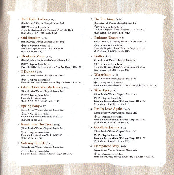 Linda Lewis - Reach For The Truth (Best Of The Reprise Years 1971-1974)