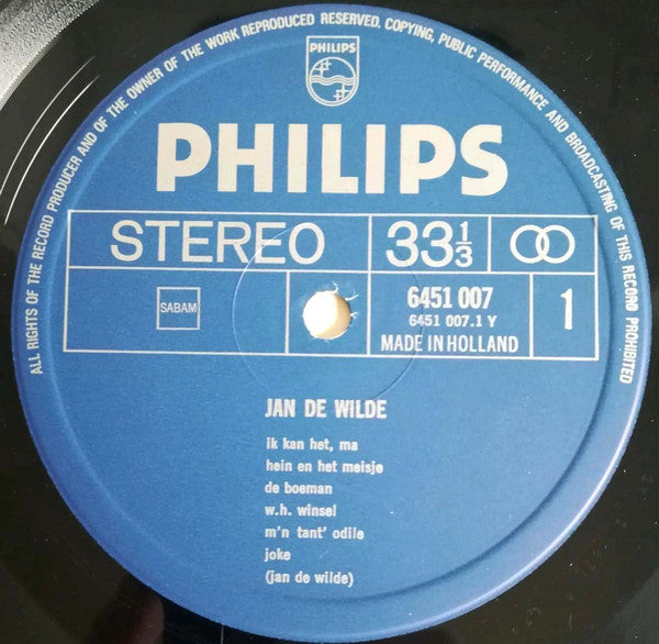 Jan De Wilde - Zzrrrrôôô