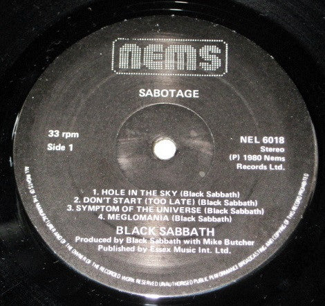 Black Sabbath - Sabotage