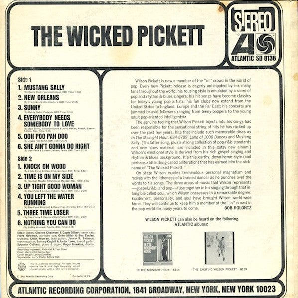 Wilson Pickett -The Wicked Pickett