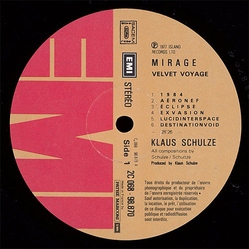 Klaus Schulze -Mirage