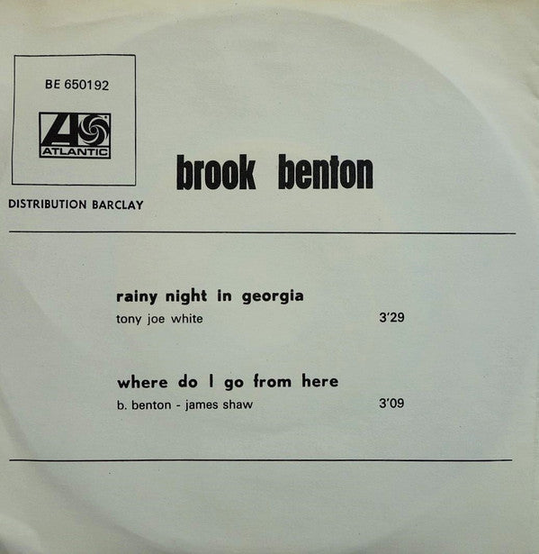 Brook Benton -Rainy Night In Georgia
