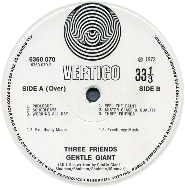 Gentle Giant -Three Friends