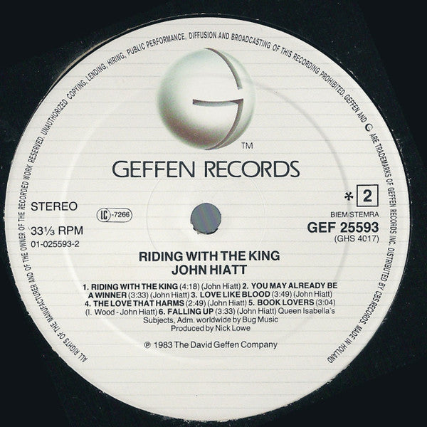 John Hiatt -Riding With The King