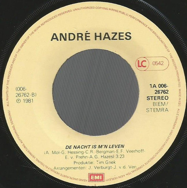 André Hazes -Zeg Maar Niets Meer