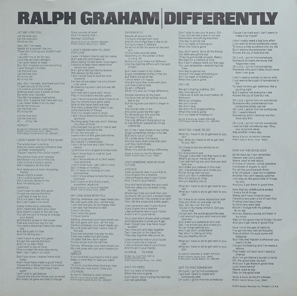 Ralph Graham -Differently