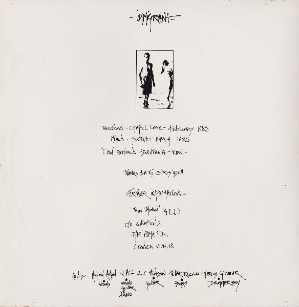 Gene Loves Jezebel -Immigrant