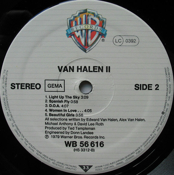 Van Halen -Van Halen II