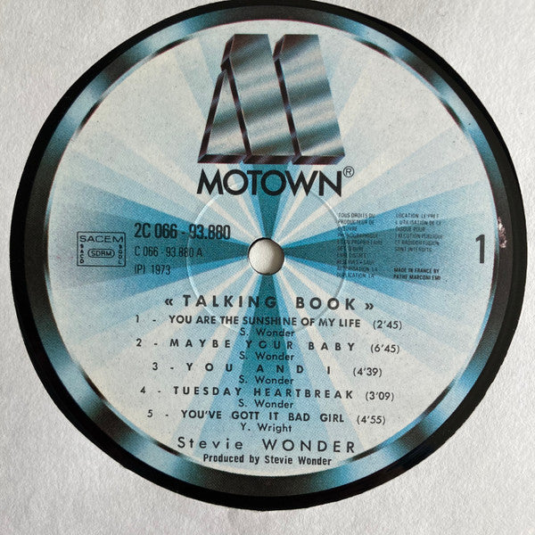 Stevie Wonder -Talking Book