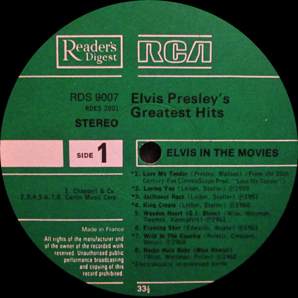 Elvis Presley - Elvis Presley's Greatest Hits