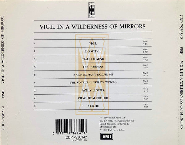 Fish -Vigil In A Wilderness Of Mirrors