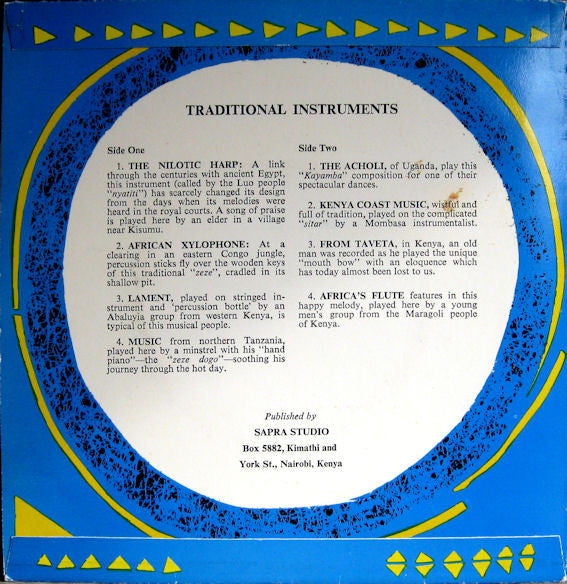 Various -Heartbeat Of Africa - Series 2: Traditional Instruments