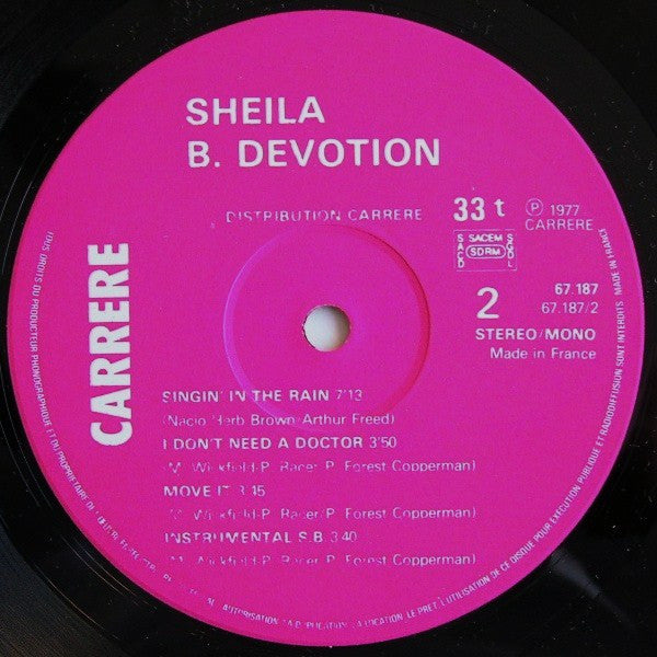 Sheila B. Devotion* -Love Me Baby (Including Singin' In The Rain)