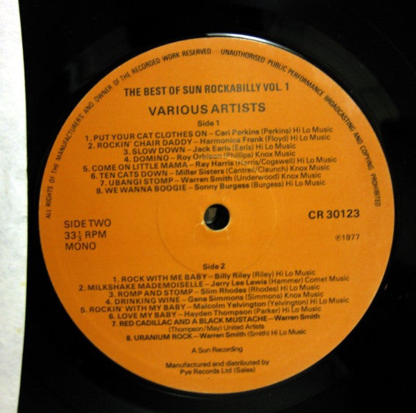Various -The Best Of Sun Rockabilly Vol. 1