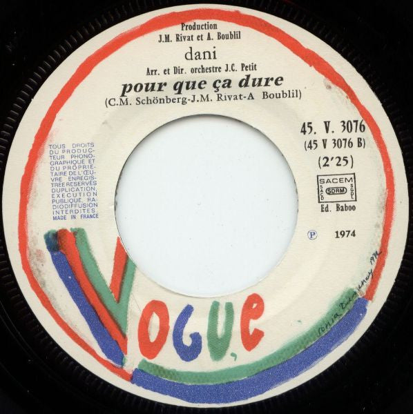 Dani -La Vie A 25 Ans (Y'a Pas De Mal A Se Faire Du Bien)