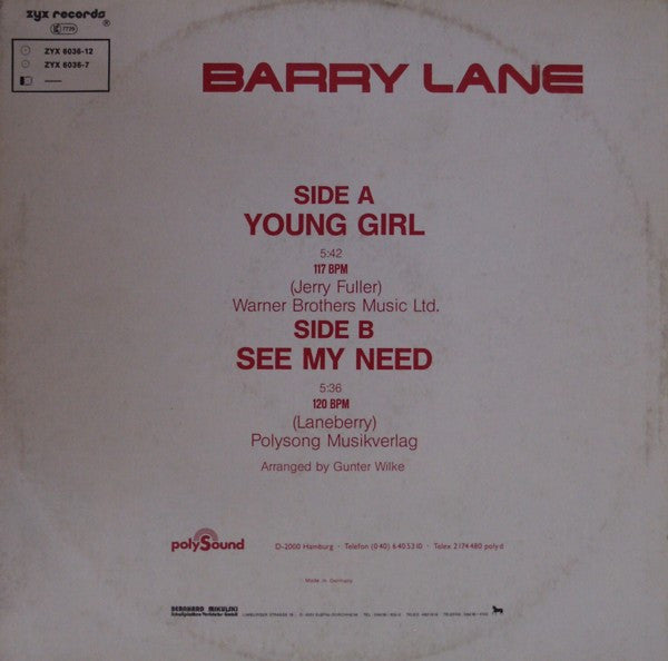Barry Lane -Young Girl