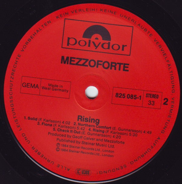 Mezzoforte - Rising