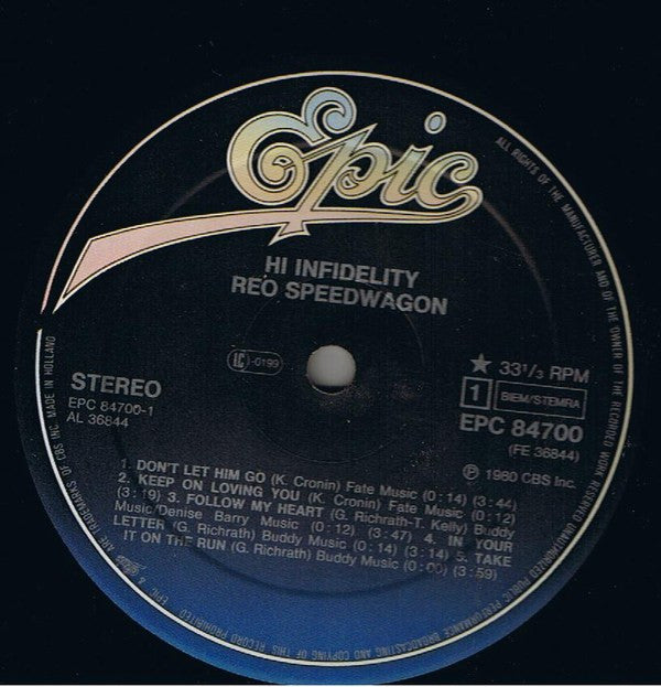 REO Speedwagon -Hi Infidelity