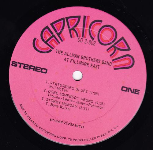 The Allman Brothers Band -The Allman Brothers Band At Fillmore East