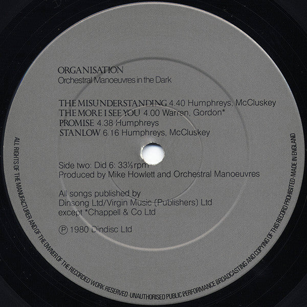 Orchestral Manoeuvres In The Dark -Organisation