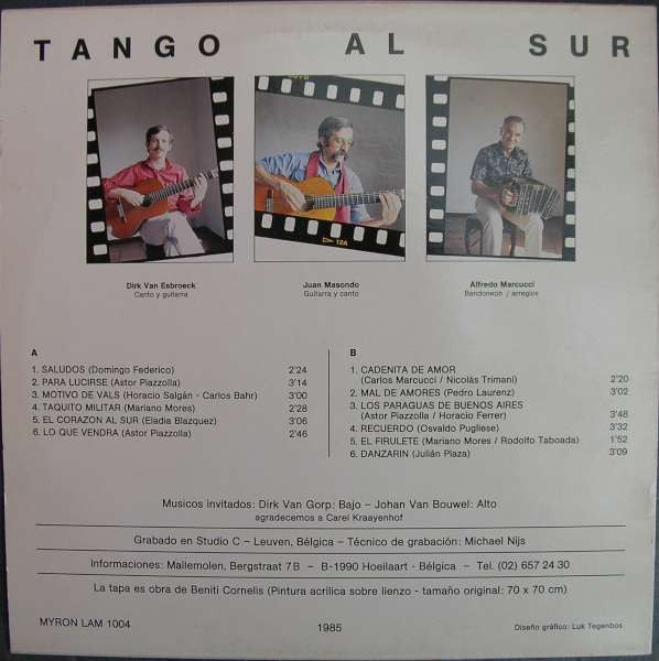 Marcucci*, Masondo*, Van Esbroeck* -Tango Al Sur