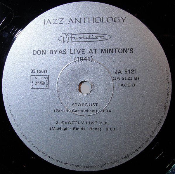 Don Byas -Live At Minton's 1941