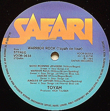 Toyah (3) -Warrior Rock (Toyah On Tour)