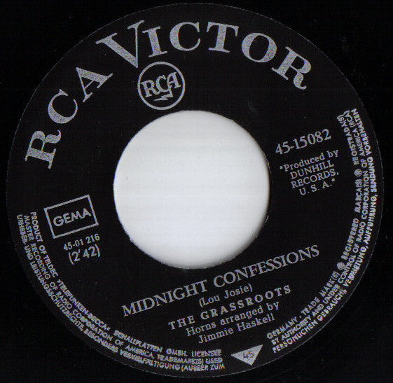 The Grass Roots -Midnight Confessions / Who Will You Be Tomorrow