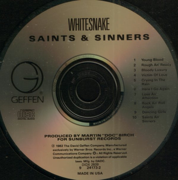 Whitesnake -Saints & Sinners