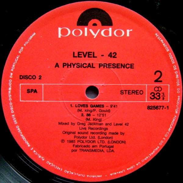 Level 42 -A Physical Presence