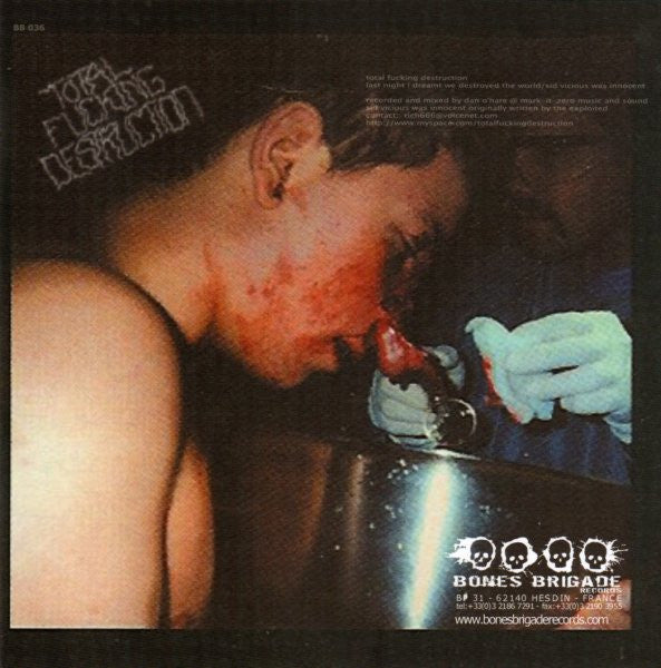 Agoraphobic Nosebleed / Total Fucking Destruction - Frontside Nosegrind EP